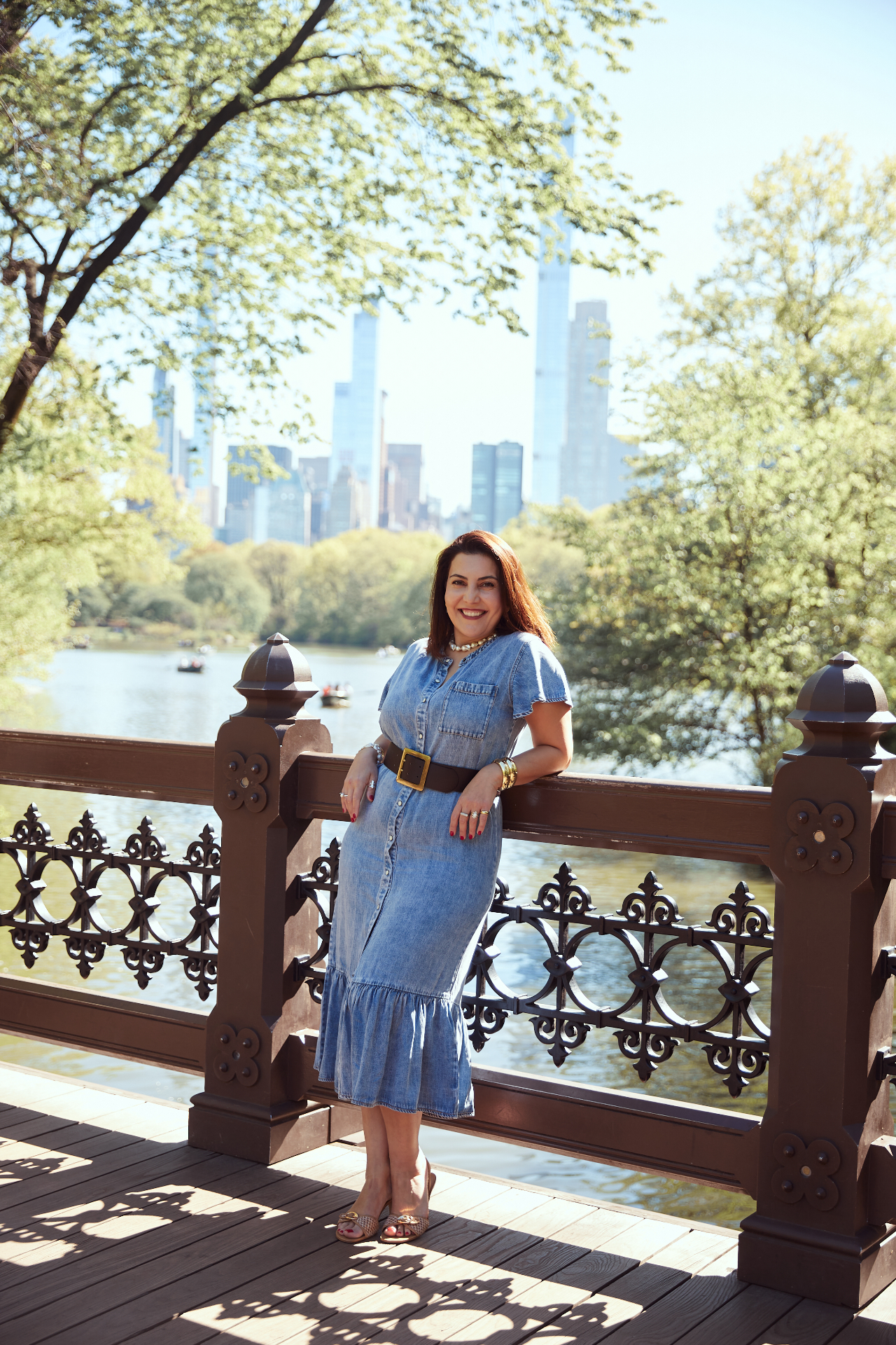 Maria Mnatsakanova in Central Park, New York